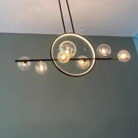 Lustre LED Bulle Verre photo review