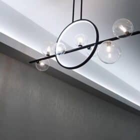 Lustre LED Bulle Verre photo review