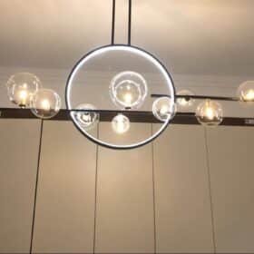 Lustre LED Bulle Verre photo review