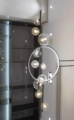 Lustre LED Bulle Verre photo review