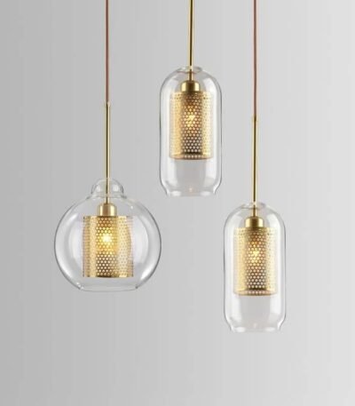 Lustre LED Bulle de Verre