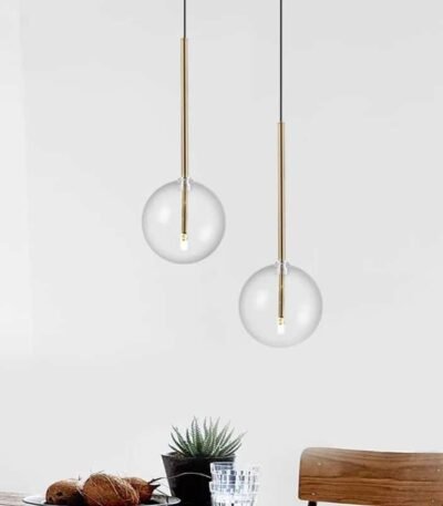 Lustre Verre LED Bulle