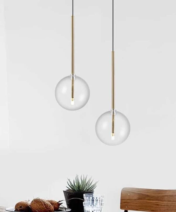 Lustre Verre LED Bulle