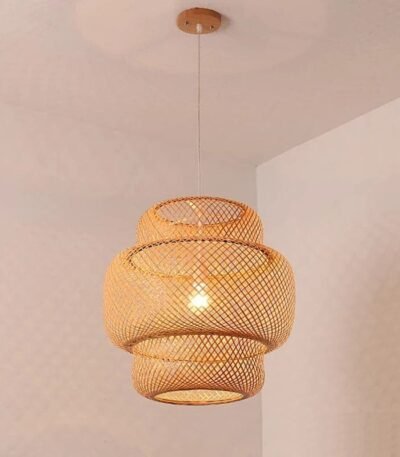 Lustre Rotin Bambou