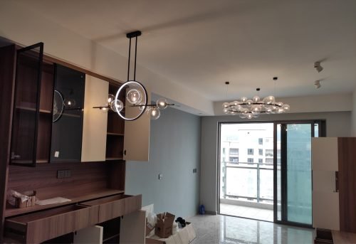 Lustre LED Bulle Verre photo review