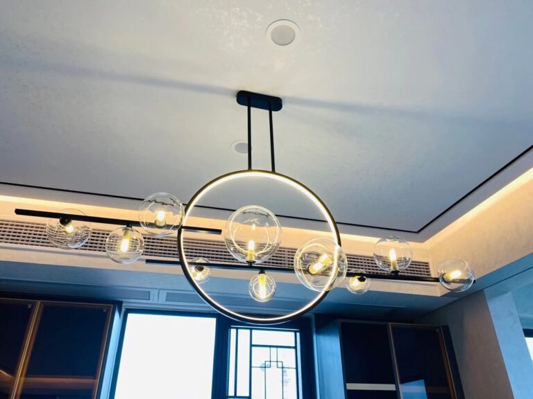 Lustre LED Bulle Verre photo review