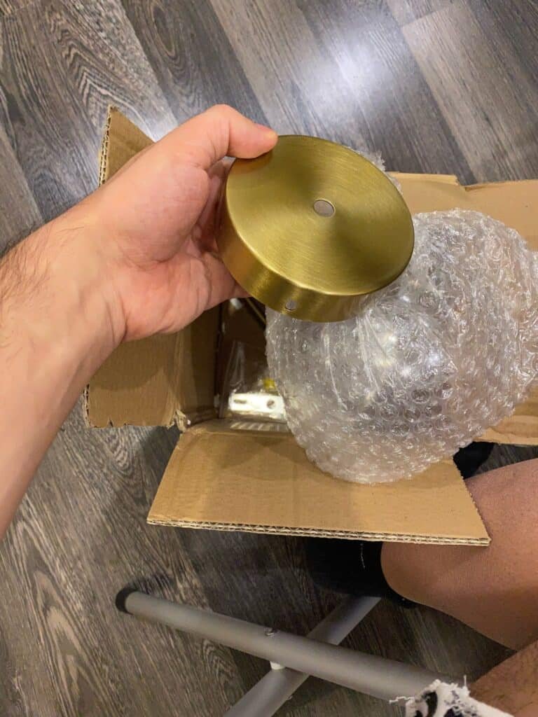 Lustre Verre LED Bulle photo review
