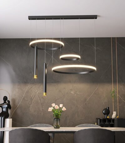 Suspension Moderne Noire