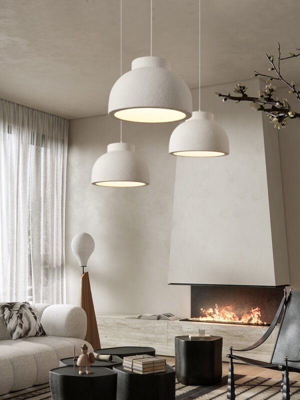 Suspension Demi Sphere Blanc