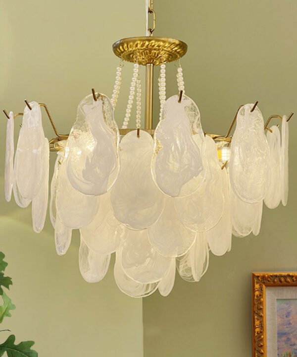Suspension Perle Blanche
