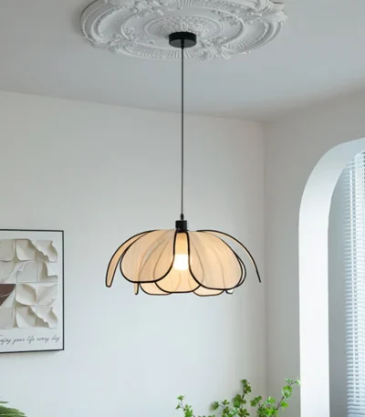 Suspension Pétale Rotin