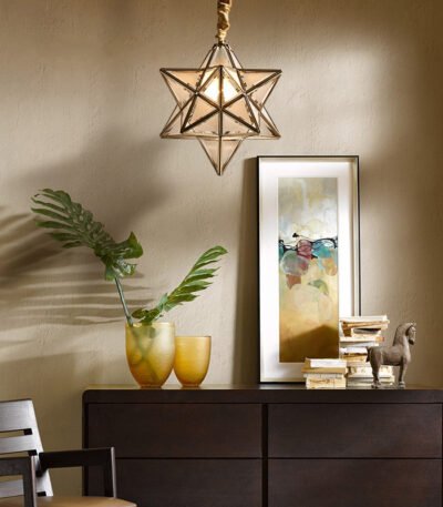 Suspension Étoile Verre