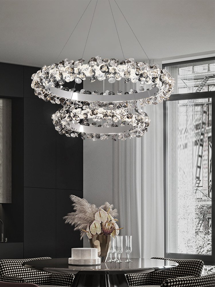 x9eyMordern-Luxury-Sun-Flower-Crystal-Rings-Chandeliers-For-Living-Room-Nordic-Home-Decor-Hanging-Lighting-Ceiling Lustre Cristal Luxe