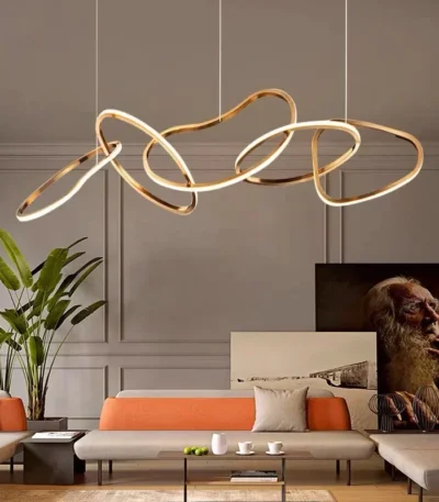 Suspension Anneau Dorée