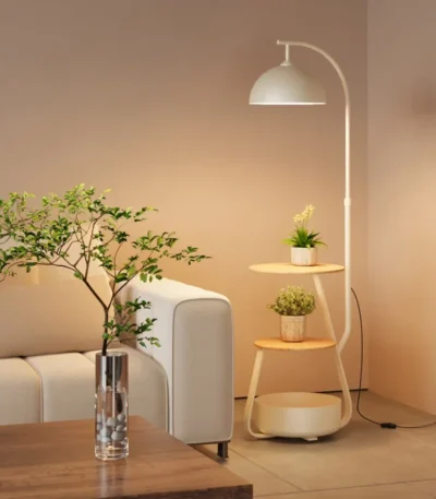 Lampe Sur Pied Etagère