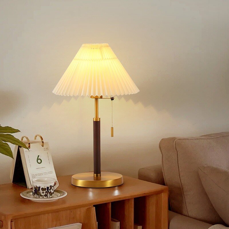 Lampe De Chevet Plissée