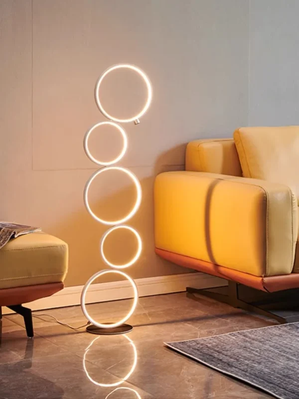 Lampe Anneau Sur Pied