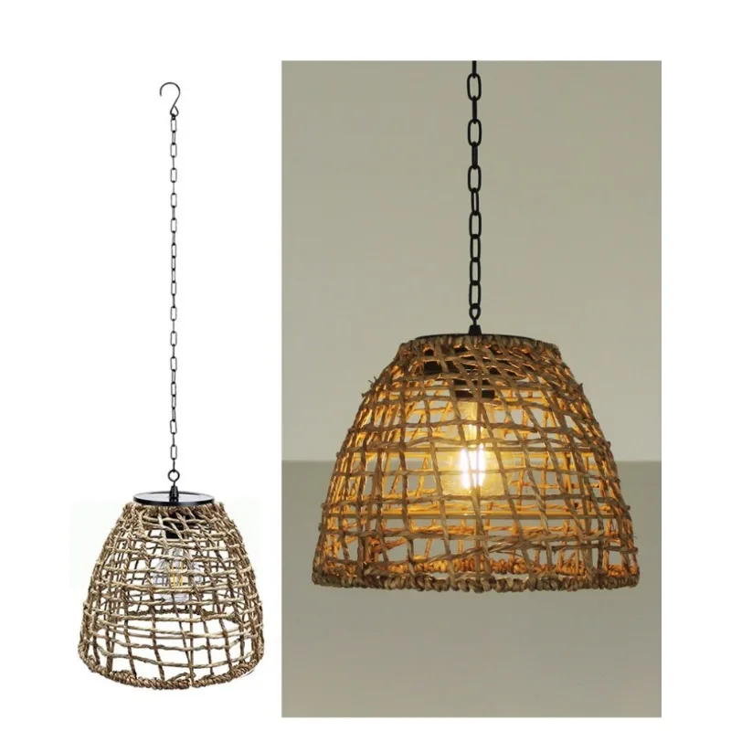 Lampe Solaire En Rotin