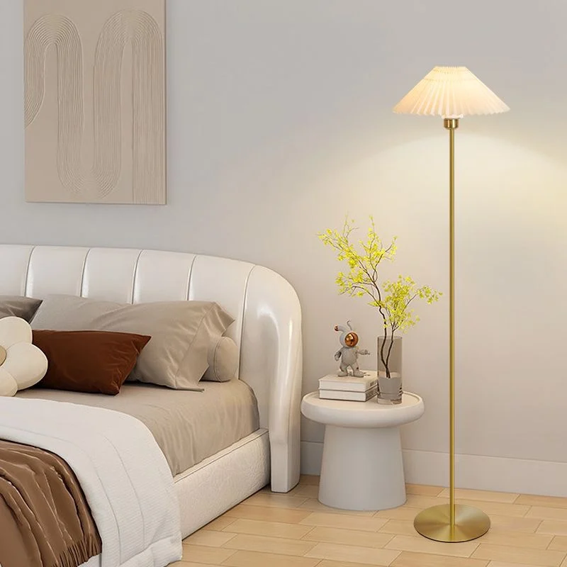 Lampadaire Tissu Plissé