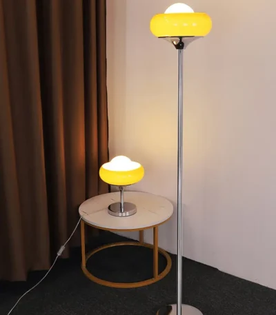 Lampe Sur Pied Jaune