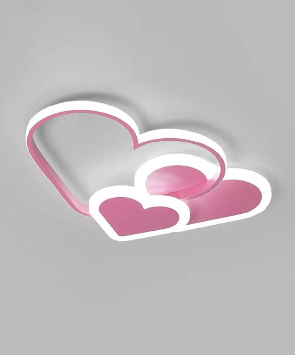 Plafonnier Coeur Rose