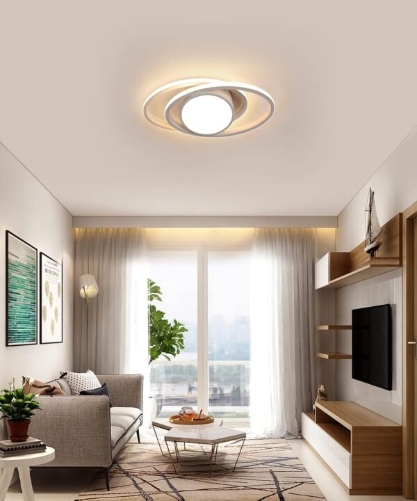 Plafonnier Moderne Blanc