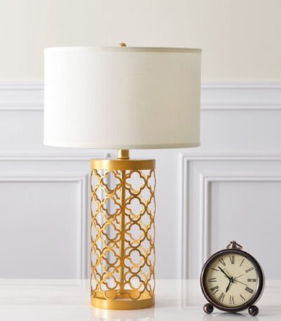 Lampe De Table Pied Doré