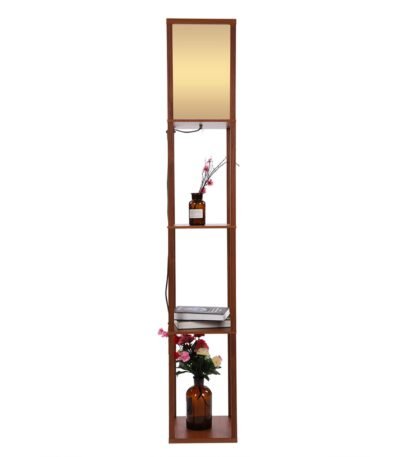 Lampadaire Bois Avec Etagere